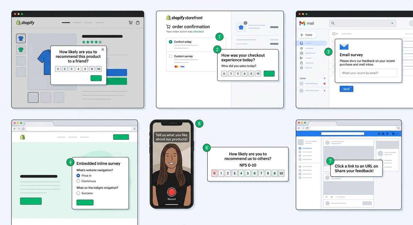 "How to Collect Customer Feedback on Shopify: 7 Methods Compared"
