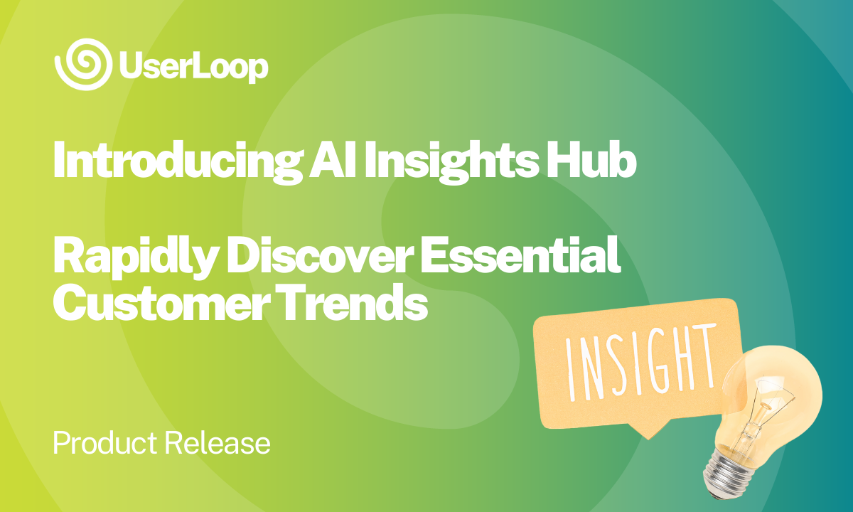 New Release: AI Insights Hub – Rapidly Discover Essential Customer Trends